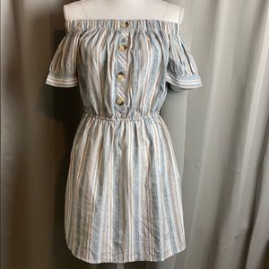 Summer slip on dress off shoulder size M